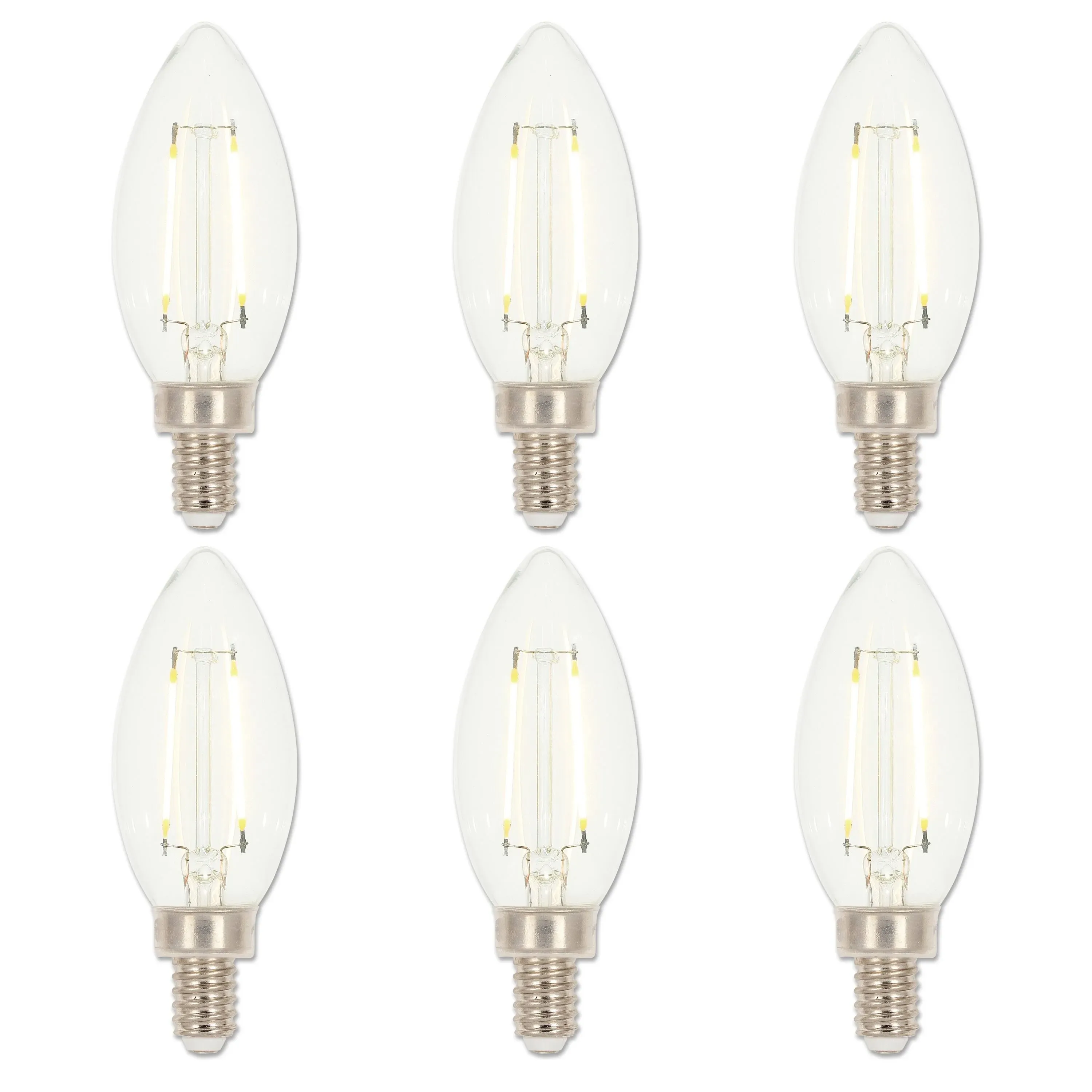 Westinghouse Lighting 5059220 2 Watt (25 Watt Equivalent) B11 Dimmable Clear ...