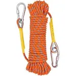 32 ft Outdoor Climbing Rope Static Rock Climbing Rope, Escape Rope Ice Climbing