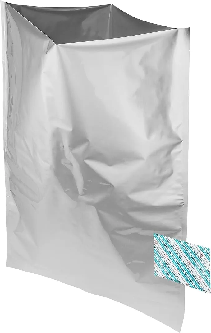 Dry-Packs 20 5 Gallon Mylar Bags with Oxygen Absorbers for Food Storage, 2000cc Oxygen Absorber, Long Term Food Storage Solution, Durable and Reliable Mylar Bags, 20"x30" Silver