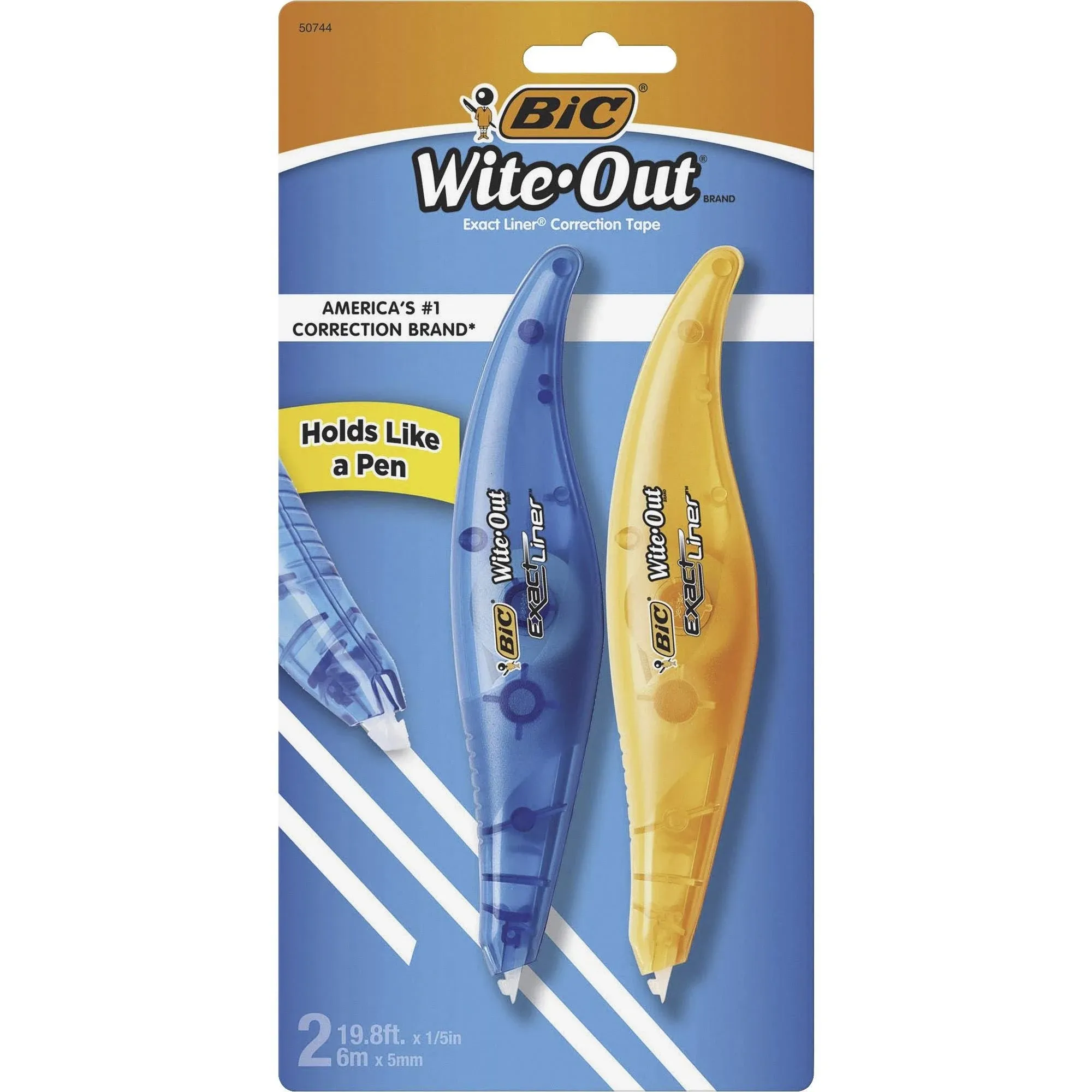 BiC Wite-Out Correction Tape, Exact Liner - 4 pack