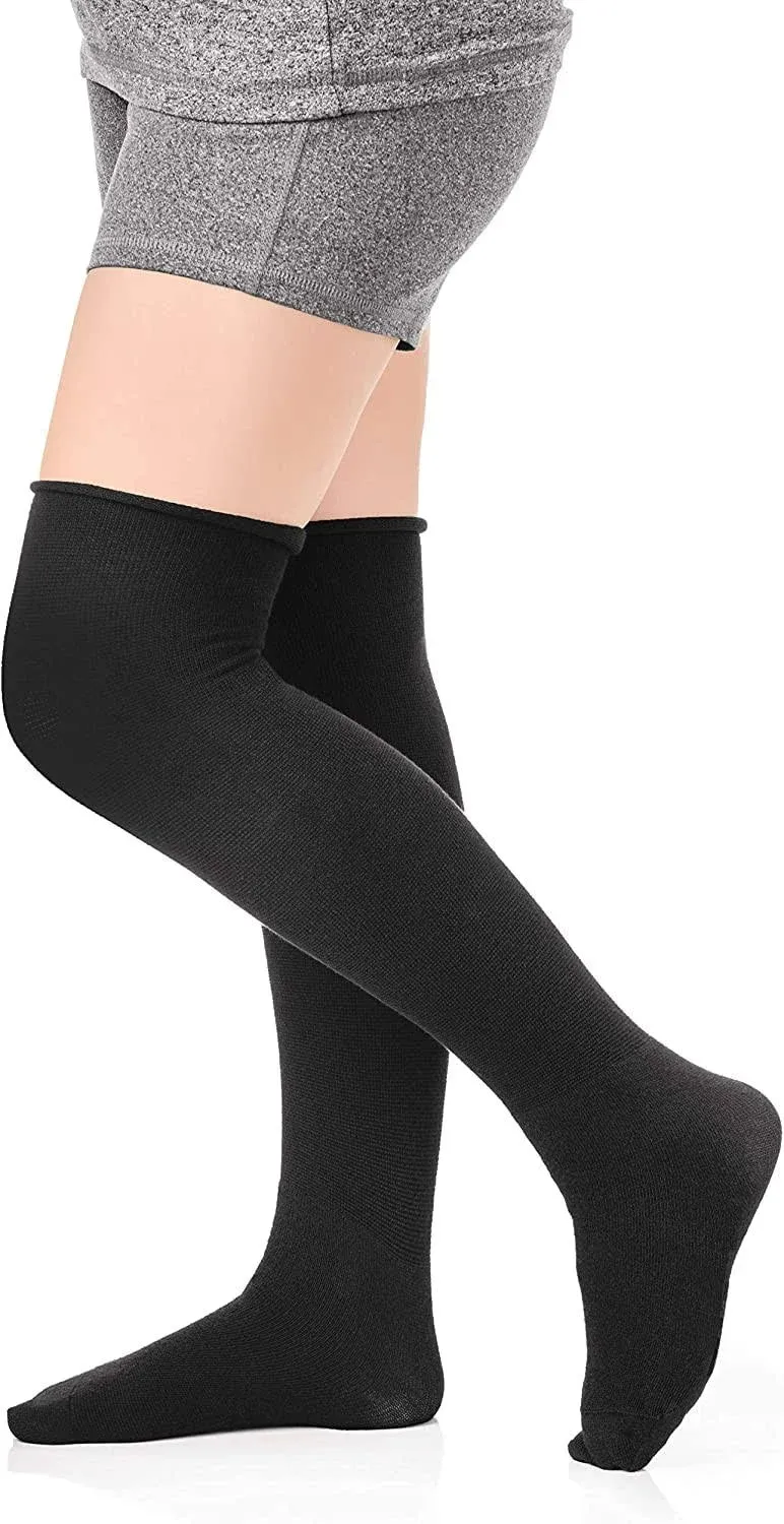 ReadyWrap Fusion Compression Liner Socks, Black LE-AD, Pair (Long, Large)