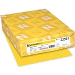 Astrobrights Color Paper, 24lb, 8.5 x 11, Sunburst Yellow, 500/Ream