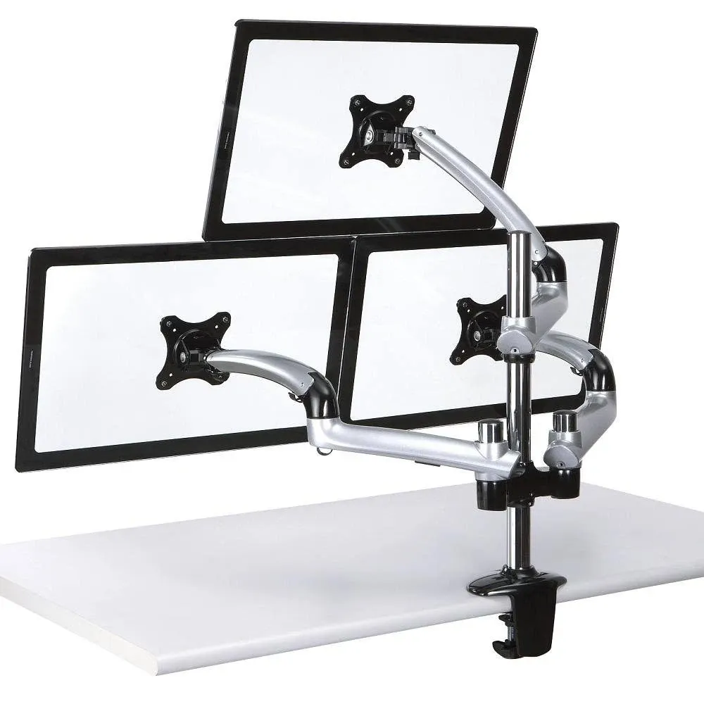 Cotytech DM-GST13-G50 Triple Monitor Desk Mount with Spring Arm