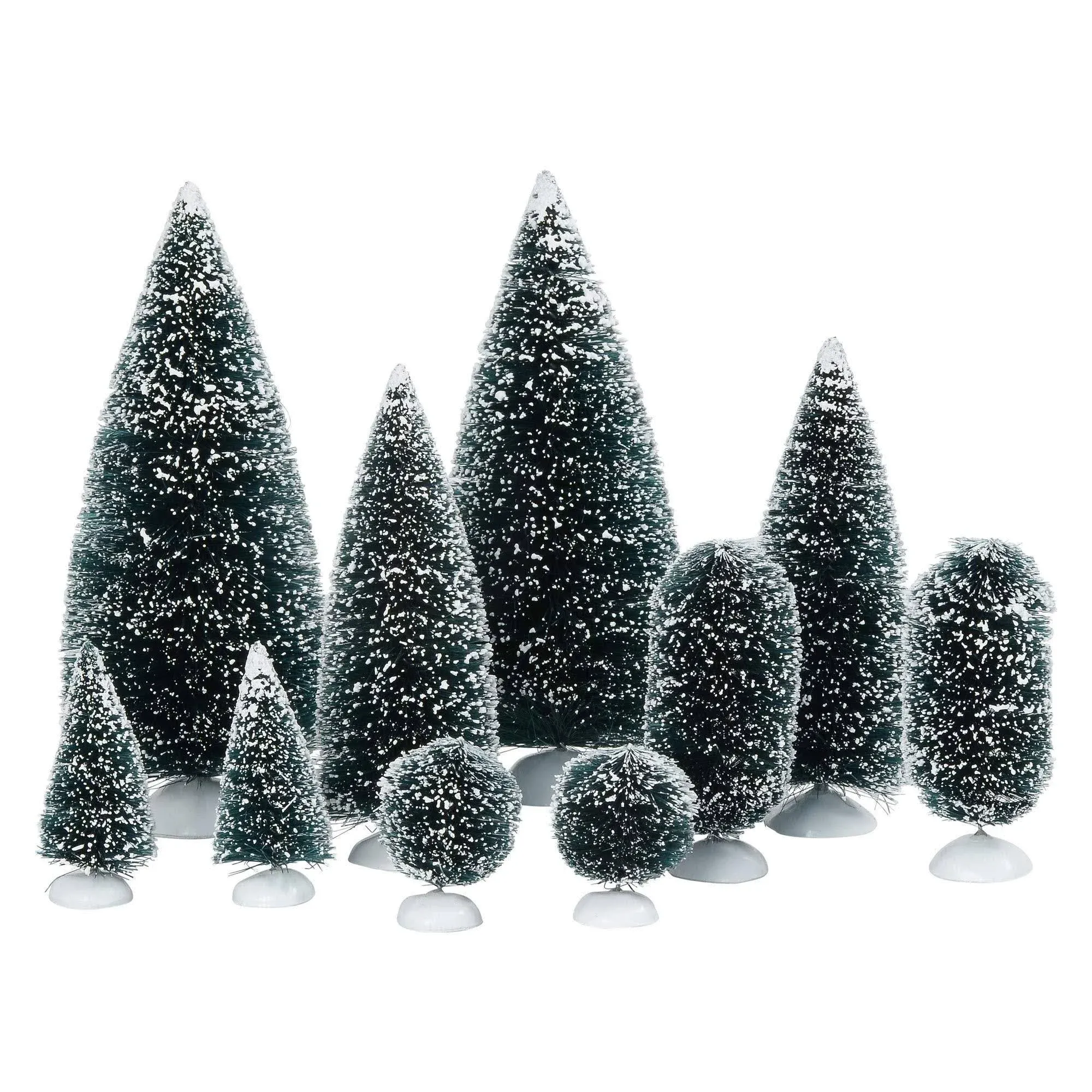 Department 56 Accessories for villages Bag-O-Frosted Topiaries Tree