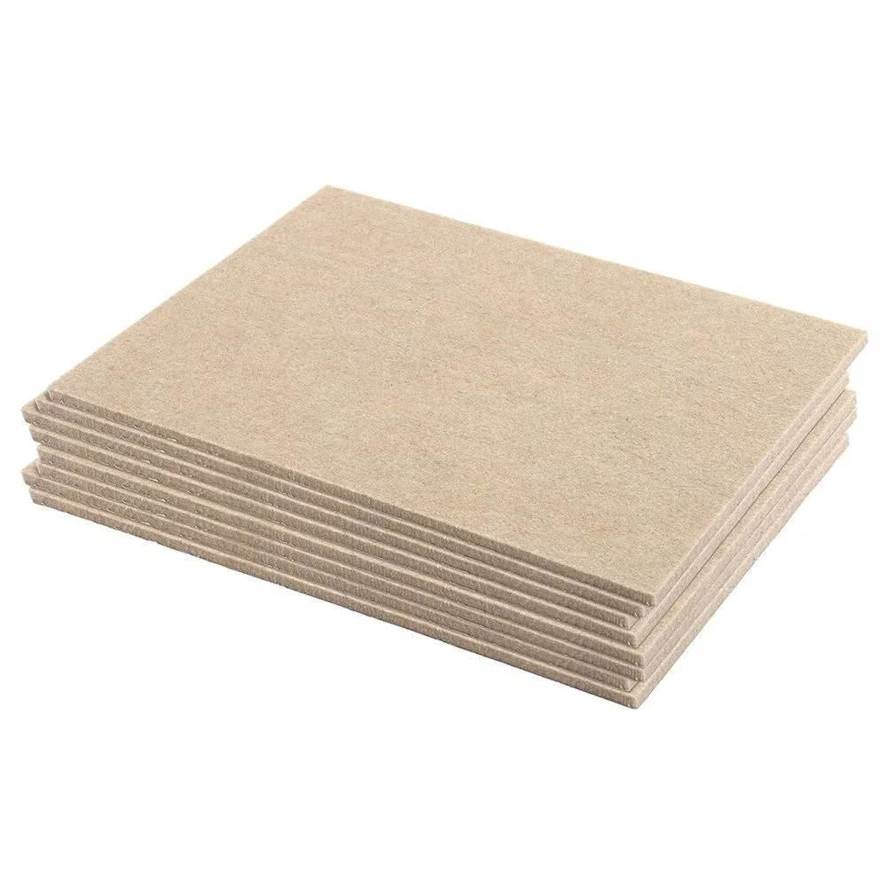 Heavy-Duty Furniture Felt Pads, 3/16 in. Thick with Self-Adhesive Backing 8 Pack