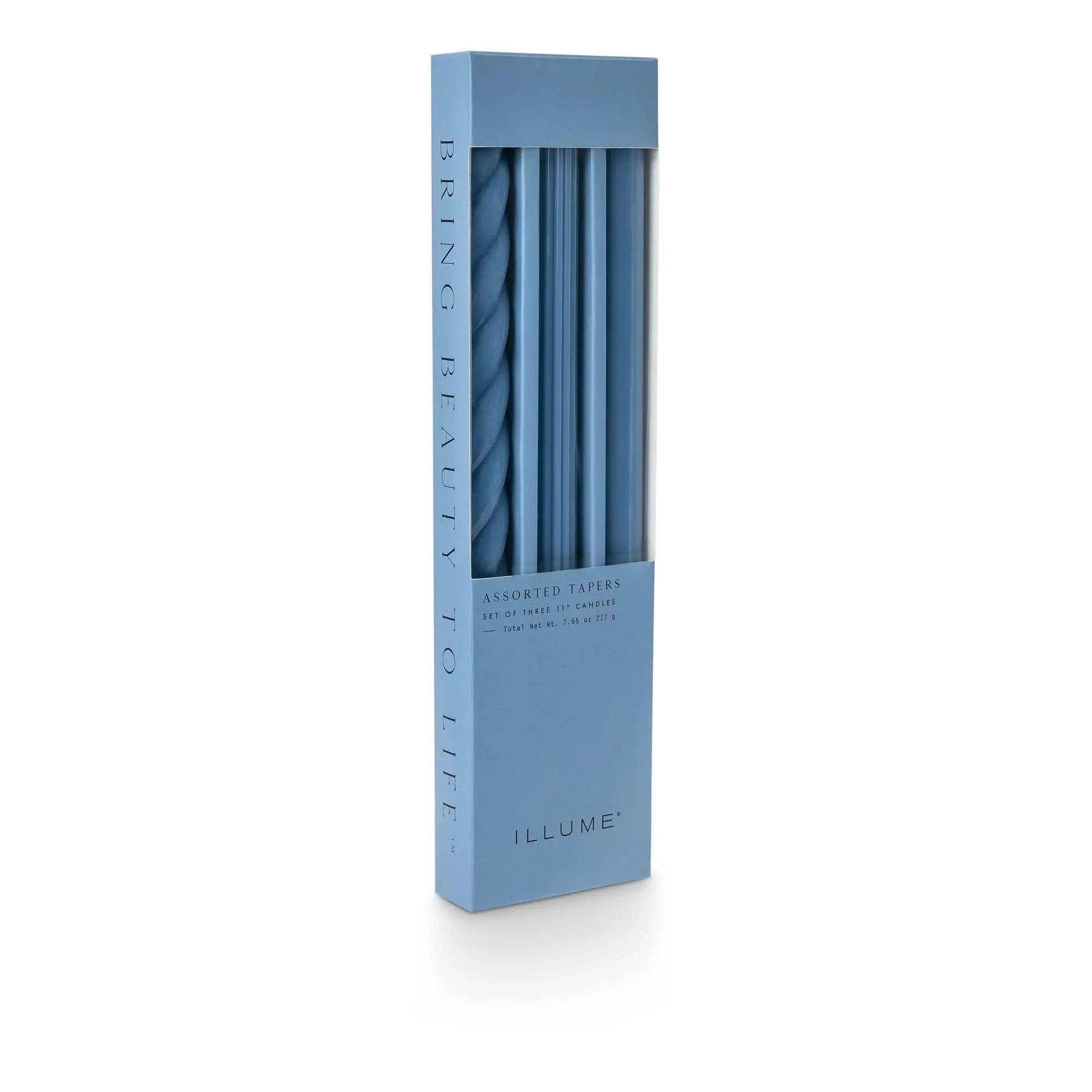 Assorted Blue Candle Tapers 3-Pack, 7.65 oz.