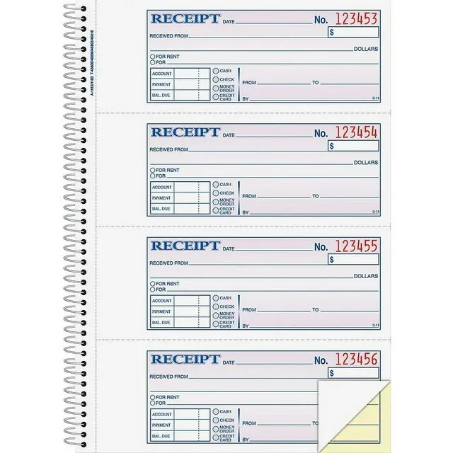 Adams Money/Rent Receipt Book