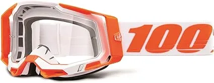 100 Percent Racecraft 2 Goggles - Clear Lens Orange