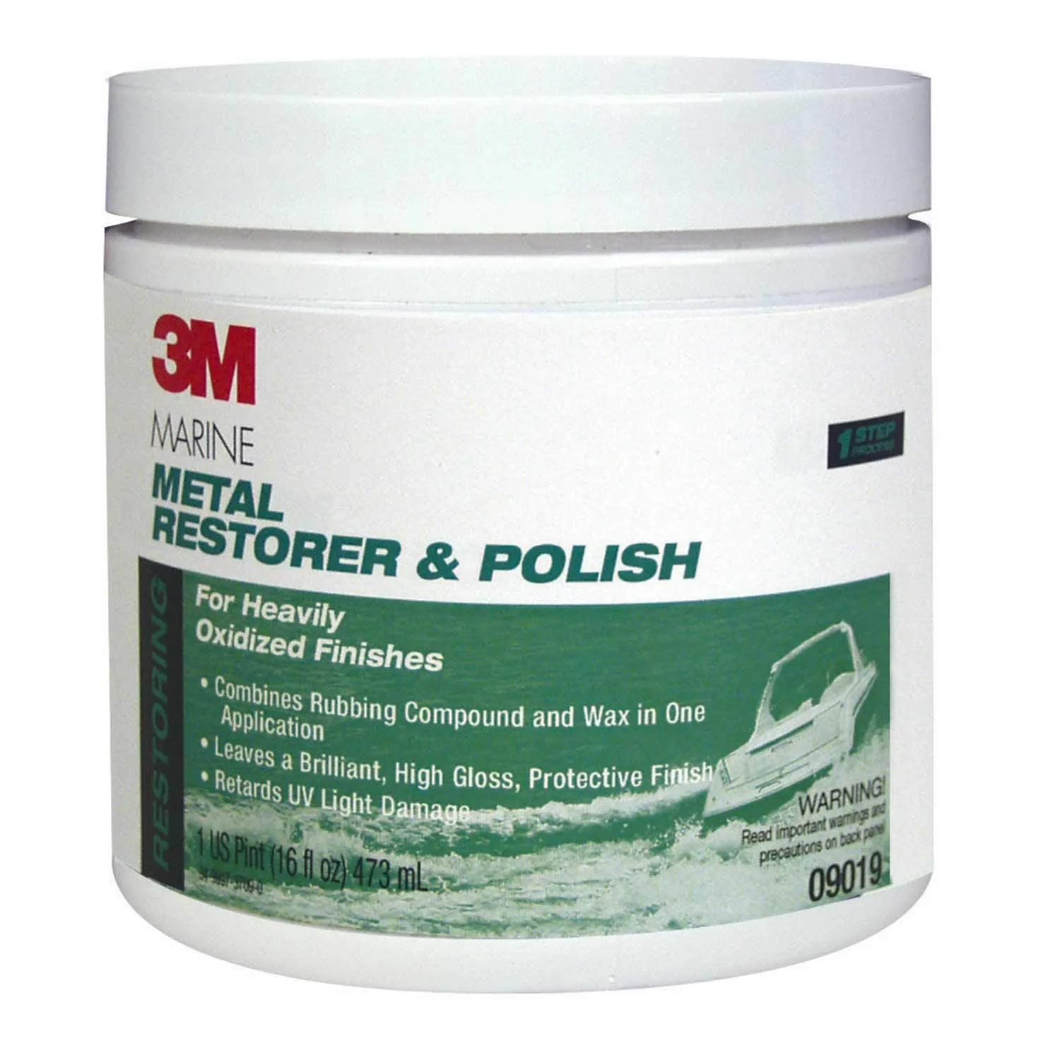 3M Marine Metal Restorer and Polish (18-Ounce Paste)