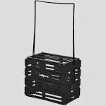 Tourna Ball Port - Tennis Ball Pickup Basket, 80 Ball Capacity, Black Color with Locking Legs and Top.