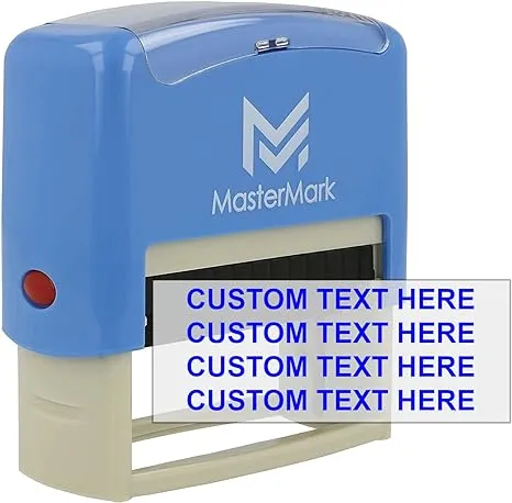 Custom Stamp - Self-Inking Stamp (Medium/Up to 4 Lines)