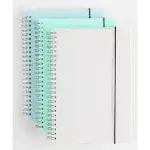 3 Pack A5 Spiral Graph Notebook with 120gsm Thick Paper, Grid Spiral Notebook...