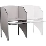 Starter Study Carrel in Nebula Gray Finish