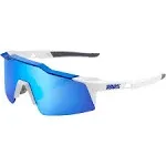 100% - Speedcraft SL Sunglasses - White - Blue Mirror - Speedcraft SL Performance Sunglasses - 60008-00003