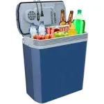 Ivation 24L Electric Cooler & Warmer Portable Car Fridge with Handle