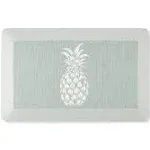 Martha Stewart Aloha Modern Pineapple Anti-Fatigue Air-Infused Kitchen Mat, Mint Green, 19.6"x32"