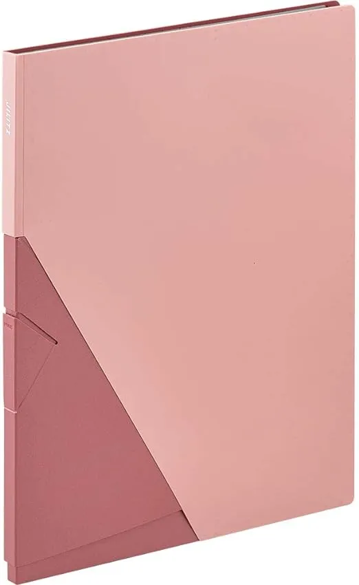 King Jim 8832H Giritz Clear File, A4, 10 Pockets, Pink