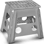 Folding Step Stool, 13 Inch - The Lightweight Step Stool is Sturdy Enough to