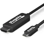 Plugable USBC-HDMI-CABLE USB 3.1 Type-C to HDMI 2.0 Cable, 4K Graphics Adapter