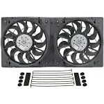 Derale 16928 High Output Dual 12" Electric RAD Fan/Plastic Shroud Kit