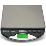 General Compact Bench Scale - (8000g X 1g - Black) - Digital Kitchen Scale - Shipping Scale - Large Kitchen Scale - Digital Postal Scale - Large Food Scale - Professional Digital Scale