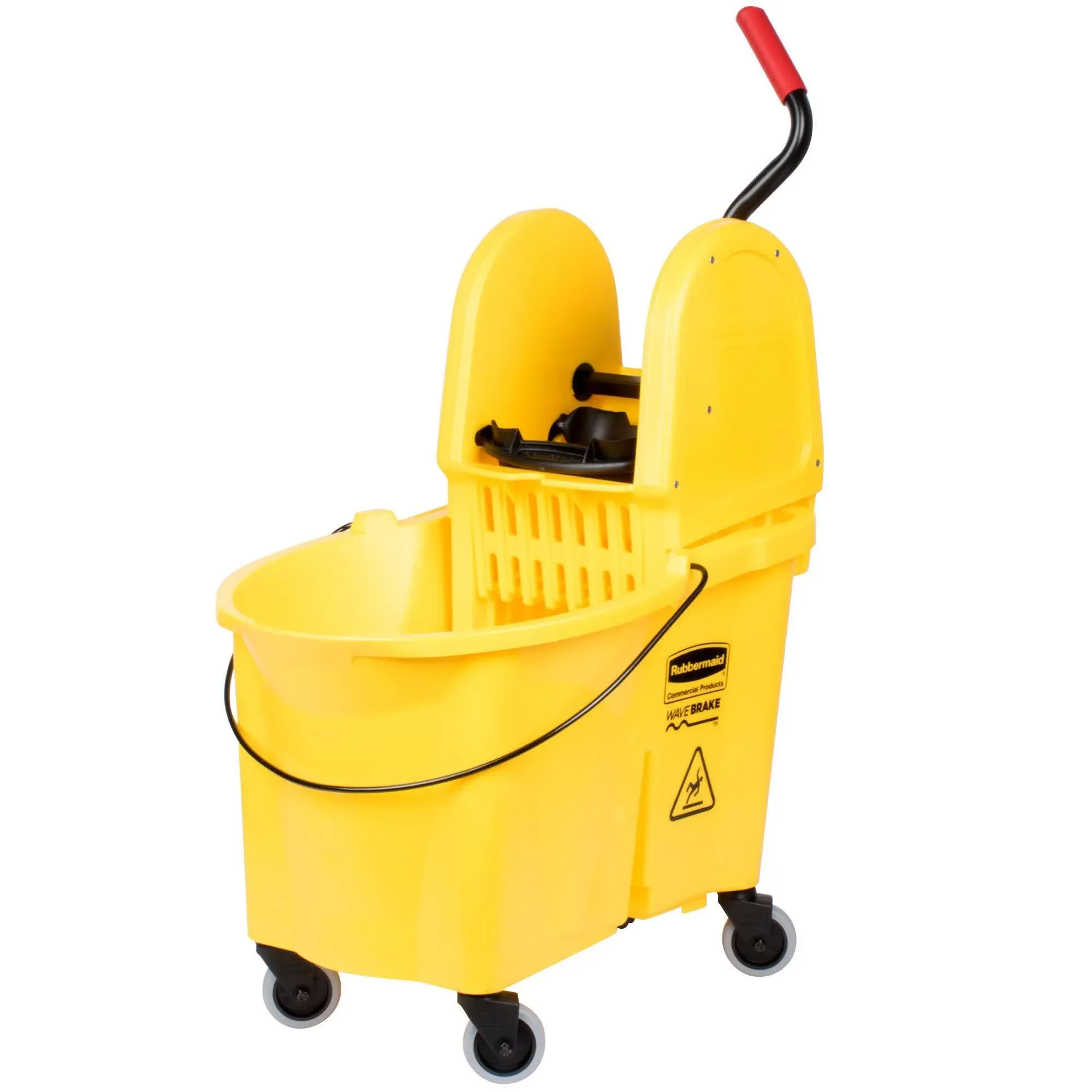 Rubbermaid WaveBrake Mopping System Bucket and Side-Press Wringer Combo