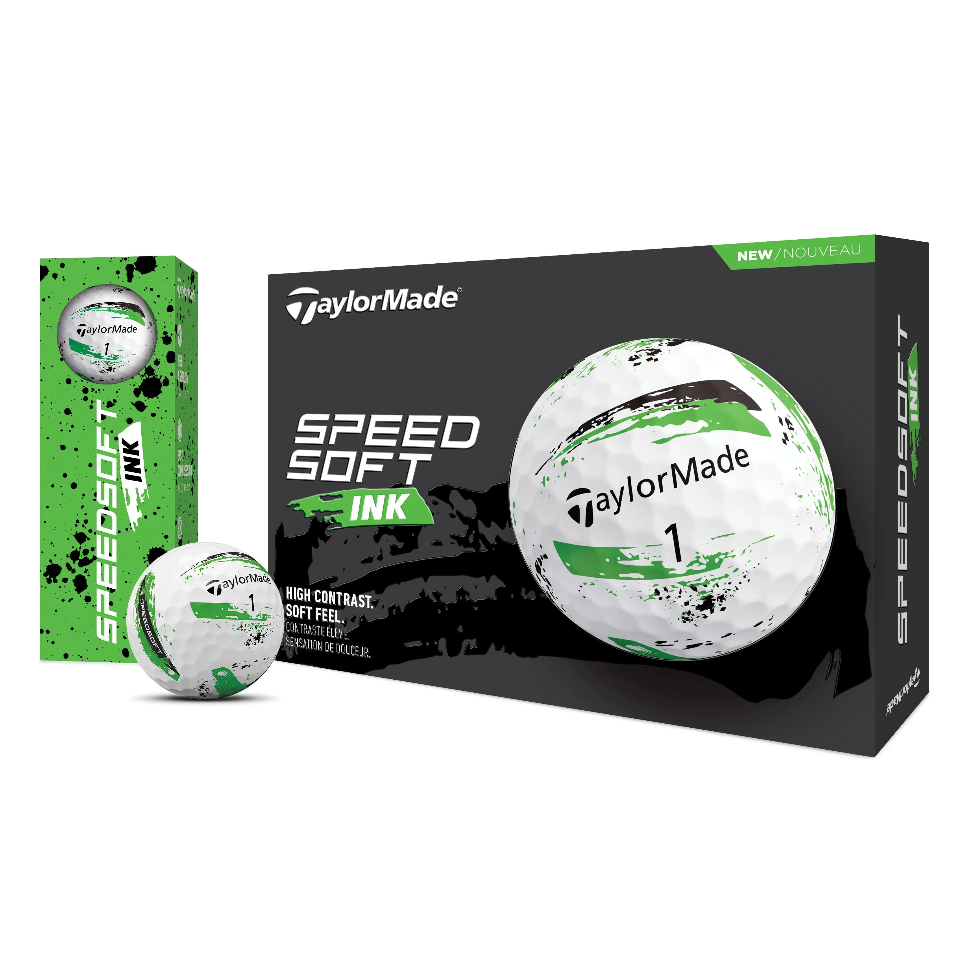 TaylorMade SpeedSoft Ink Golf Balls - Blue - 2024