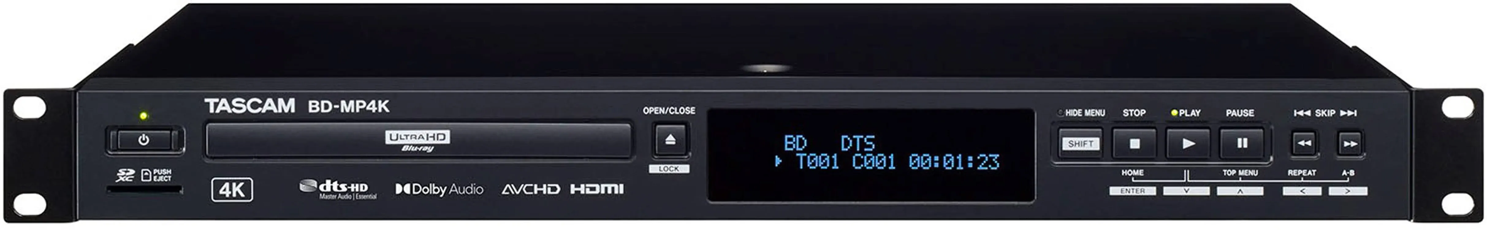 Tascam BD-MP4K Professional-Grade 4K UHD Blu-ray Player