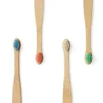 Organic Baby Bamboo Toothbrushes | 4 Pack | Soft Bristles | 100% Compostable ...