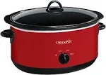 Crock-Pot Large 8 Quart Express Crocker Slow Cooker Food Warmer, Removable, Red