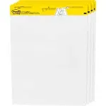 Post-it Super Sticky Easel Pad, Great for Virtual Teachers and Students, 25 x30 Inches, White with Grid, 30 Sheets/Pad, 4 Pads/Pack (560 VAD 4PK)