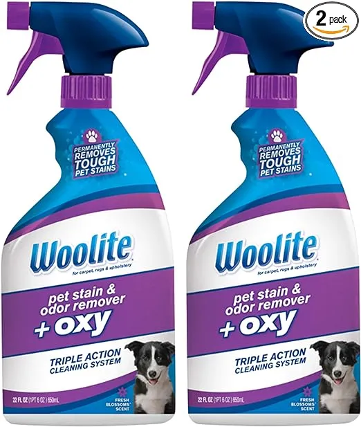 Woolite Pet Stain and Odor Plus Oxy, 22oz (Pack of 2), 2834