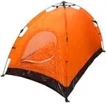 Instant Automatic Pop Up Backpacking Camping Hiking 2 Man Tent Orange Sealed