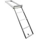 Extreme Max 3005.3434 Undermount Pontoon Ladder - 4-Step