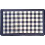 Achim Decorative Buffalo Check Anti-Fatigue Mat, Navy, 18x30 Inches