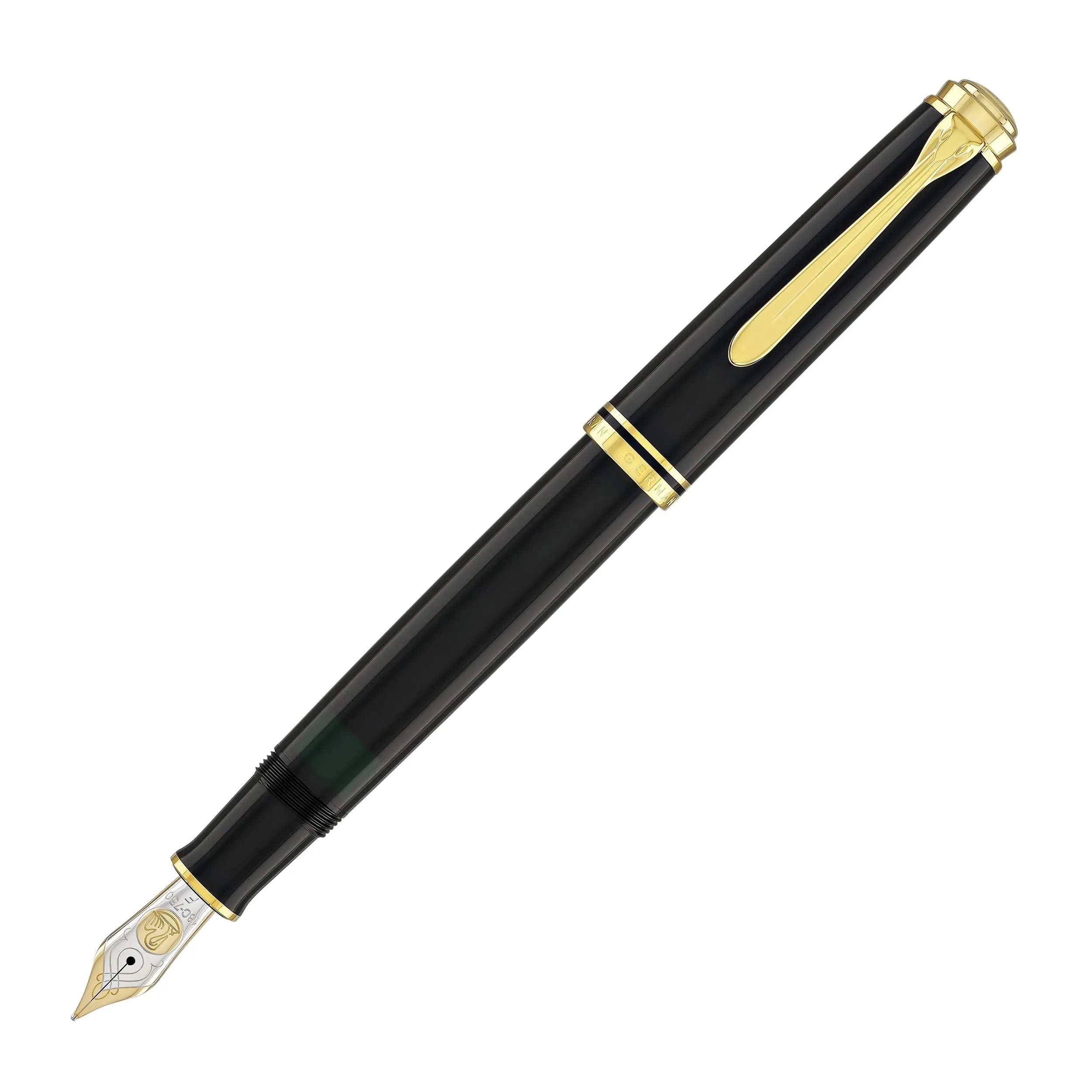 Pelikan Fountain Pen Souveran M800 Black Gold trim Nib EF / F / M NEW