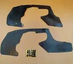 Set of Splash Shields with Clips for Toyota Tacoma 1995-2004 All Models (Fender Liners, Aprons, Shields, Splash Guards, Skirts, Guards, Seals, Splash Seals) H