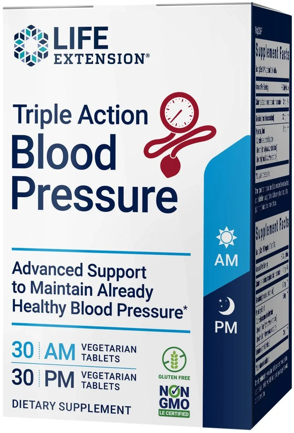 Life Extension TRIPLE ACTION BLOOD PRESSURE 60 TABLETS