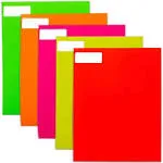 Fluorescent Address Labels - 1" x 2-5/8" - 30 Per Sheet - Bright Neon Color Mailing Stickers for High Visibility - Inkjet/Laser (Multi-Color, 750 Labels)