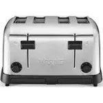 Waring (WCT708) Four-Compartment Pop-Up Toaster, Silver