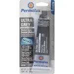 Permatex 82194 Ultra Series RTV Silicone Gasket Maker, 3.5 oz Tube, Grey (1 Tube)