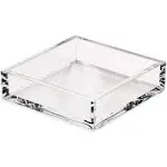 Caspari Acrylic Cocktail Napkin Holder - Clear