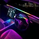 Add-On Model 3 Y Tesla Interior Lights (Dashboard & Center Console & Rear Vent/Charge Platform or Roof) LED Strips Auto On/Off, Tesla Model 3 Accessories 2023, Tesla Accessories Model y