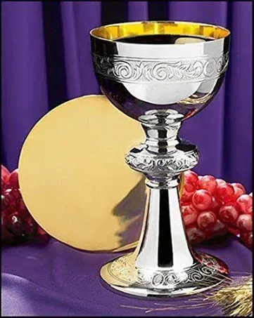 Ornamented Chalice And Paten