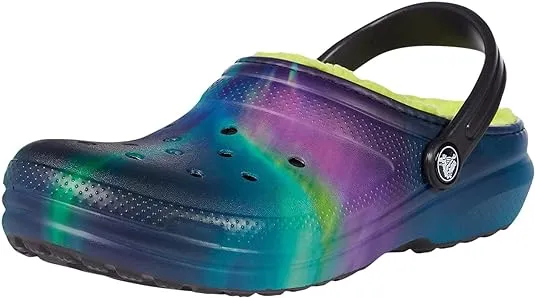 Crocs Unisex-Child Kids' Classic Marbled Tie Dye Lined Clog