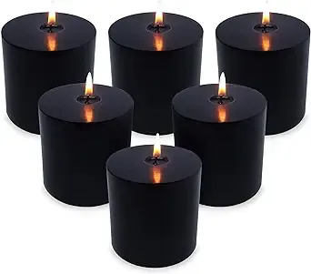 Black Pillar Candles