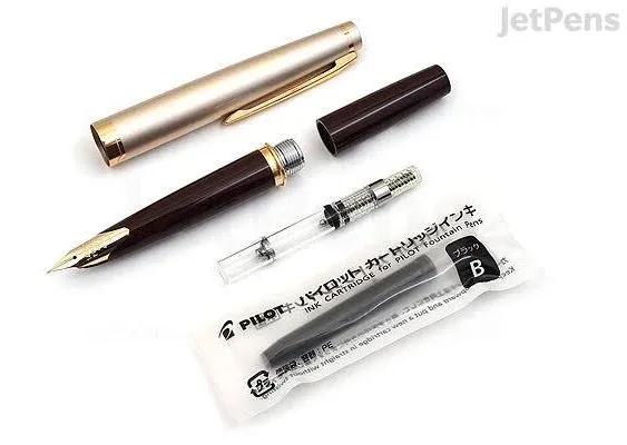 Pilot E95S Fountain Pen - Burgundy / Ivory - 14k Medium