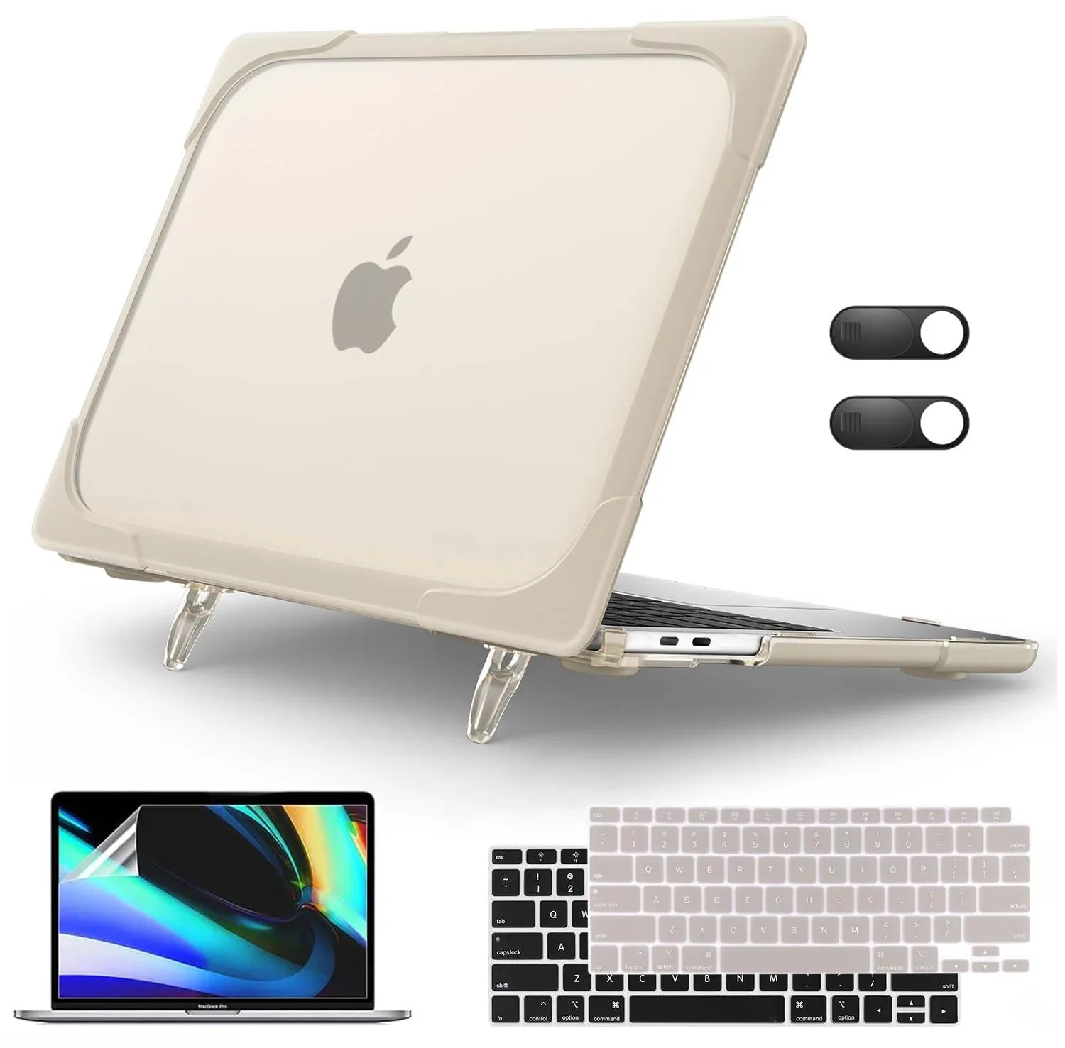 Heavy Duty Hard Shell Case for MacBook Air 13 inch 2020 2021 2018 Release Mod...