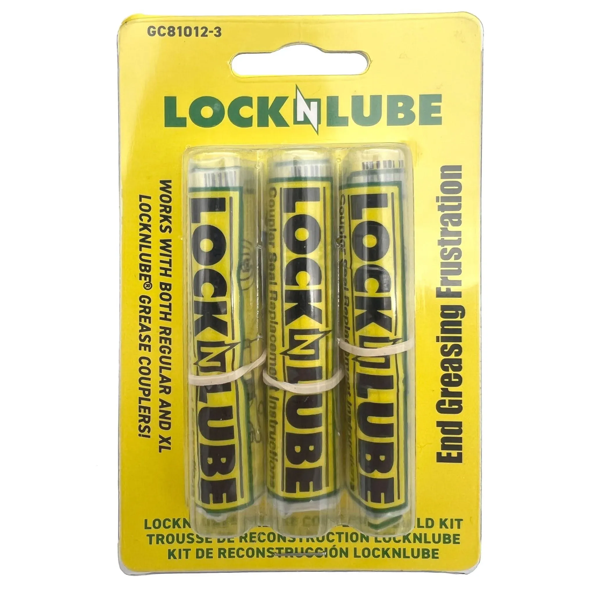 LOCKNLUBE GREASE GUN COUPLER XL WON&#039;T LEAK RATED TO 10,000 PSI LOCK-N-LUBE