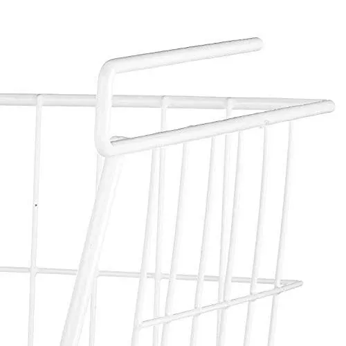 Whitmor White Wire Shelf Basket